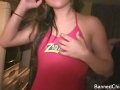 Wild chick out of control seen in this awesome amateur video