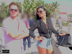 Jasmine Jae brings her young boy toy along for a POV fucking