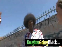 See my daughter taking a hard black dong 9