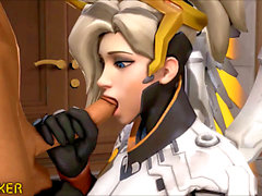 3d sfm blowjob, 3d deepthroat swallow, anime 3d overwatch