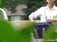 Japanese teenagers piss