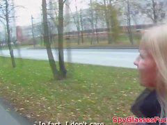 Picked up Russian babe amateur banged on spycam