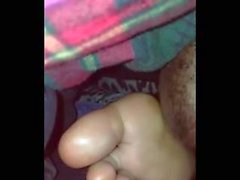 Drunk sleepy cousin soles licked