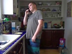 Skinny little teen fucked hard by big guy and creampied