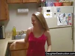 Young daughter fucked hard