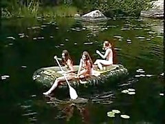 Three Hot Girls Nude Girls In The Jungle On Boat For Cock Hunt